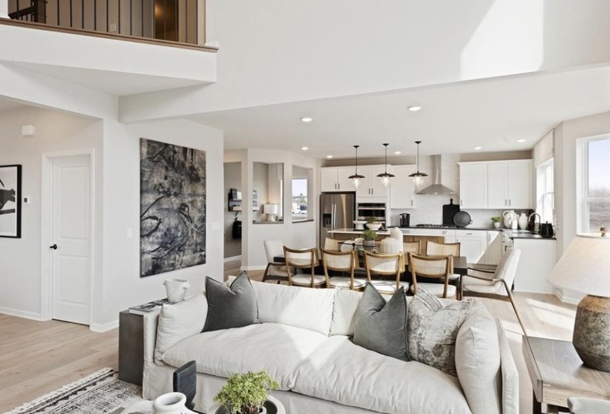 Professionally staged home interior for sale